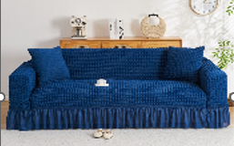 1 SEATER SOFA COVER BLUE