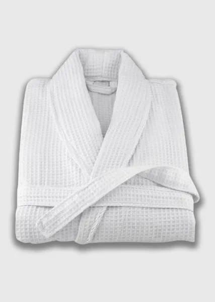 WAFFLE WHITE BATHROBE